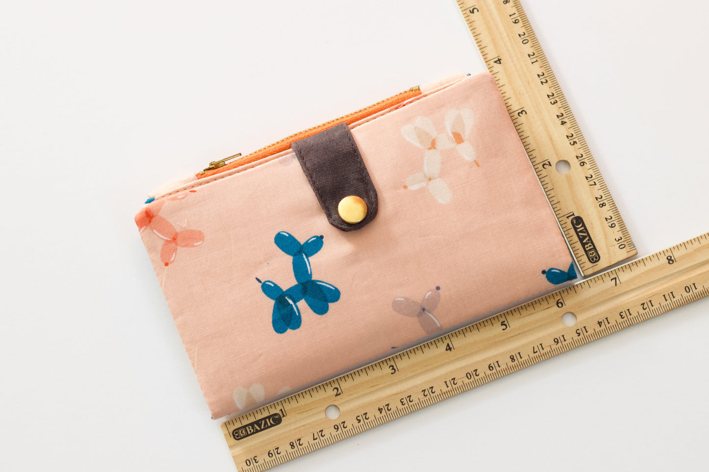 Billetera de globos French puddle para mujer, bonita billetera de viaje para mujer, regalo para ella, organizador de tarjetas de crédito