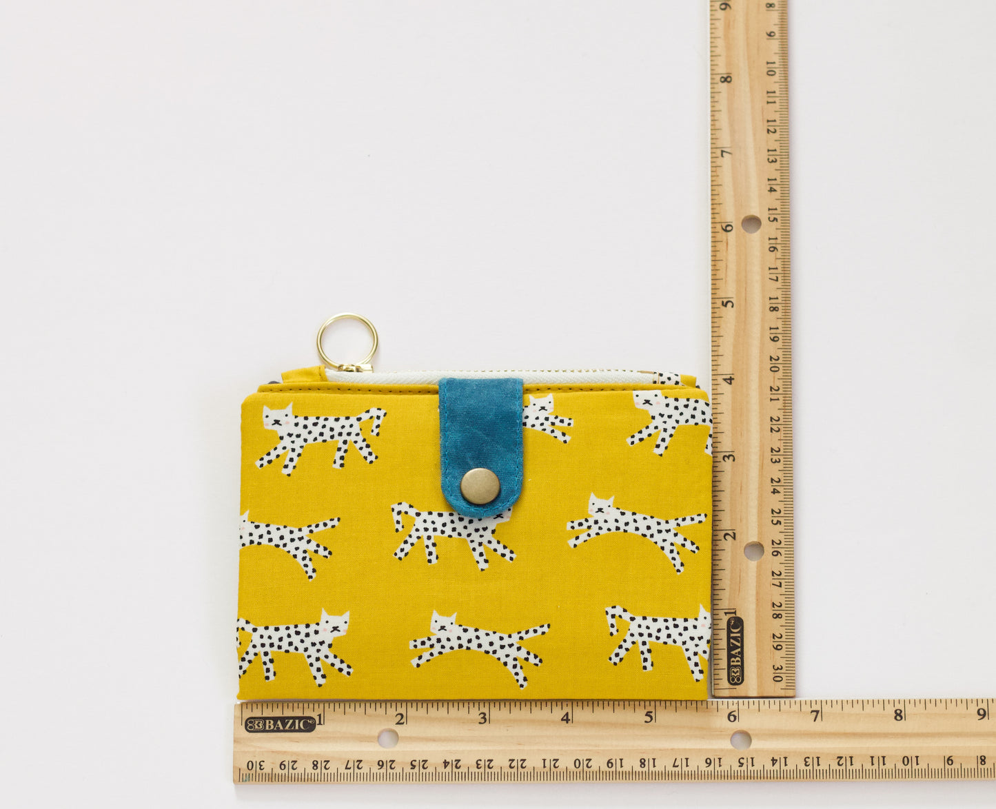 Cartera Kitty pequeña con cremallera, regalo genial para novia, regalo único para ella, cartera plegable, regalo divertido