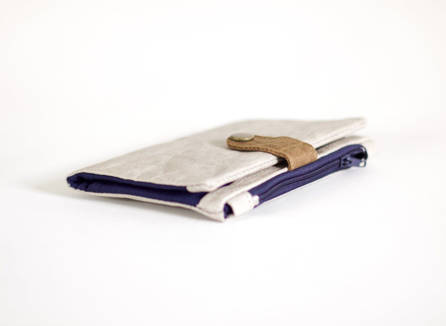Cartera ecológica para hombres, cartera de papel craft para hombres, cartera vegana plegable para hombres, cartera resistente al agua de viaje, organizador de tarjetas de crédito