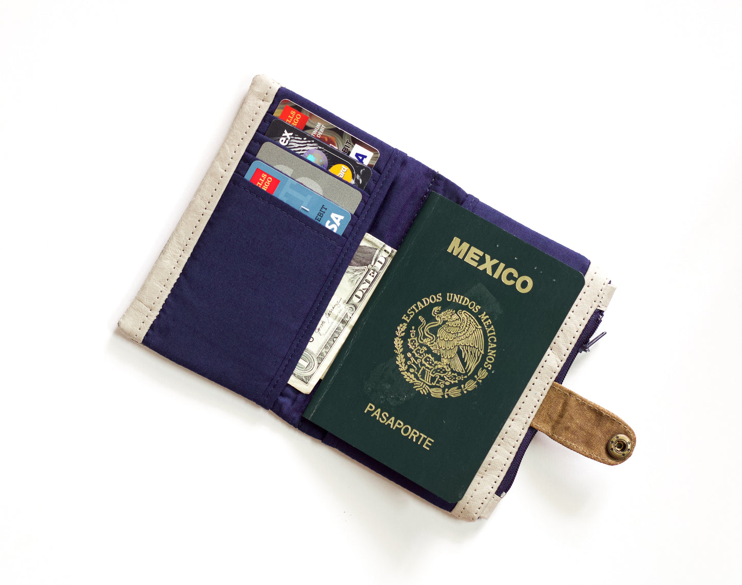 Cartera ecológica para hombres, cartera de papel craft para hombres, cartera vegana plegable para hombres, cartera resistente al agua de viaje, organizador de tarjetas de crédito