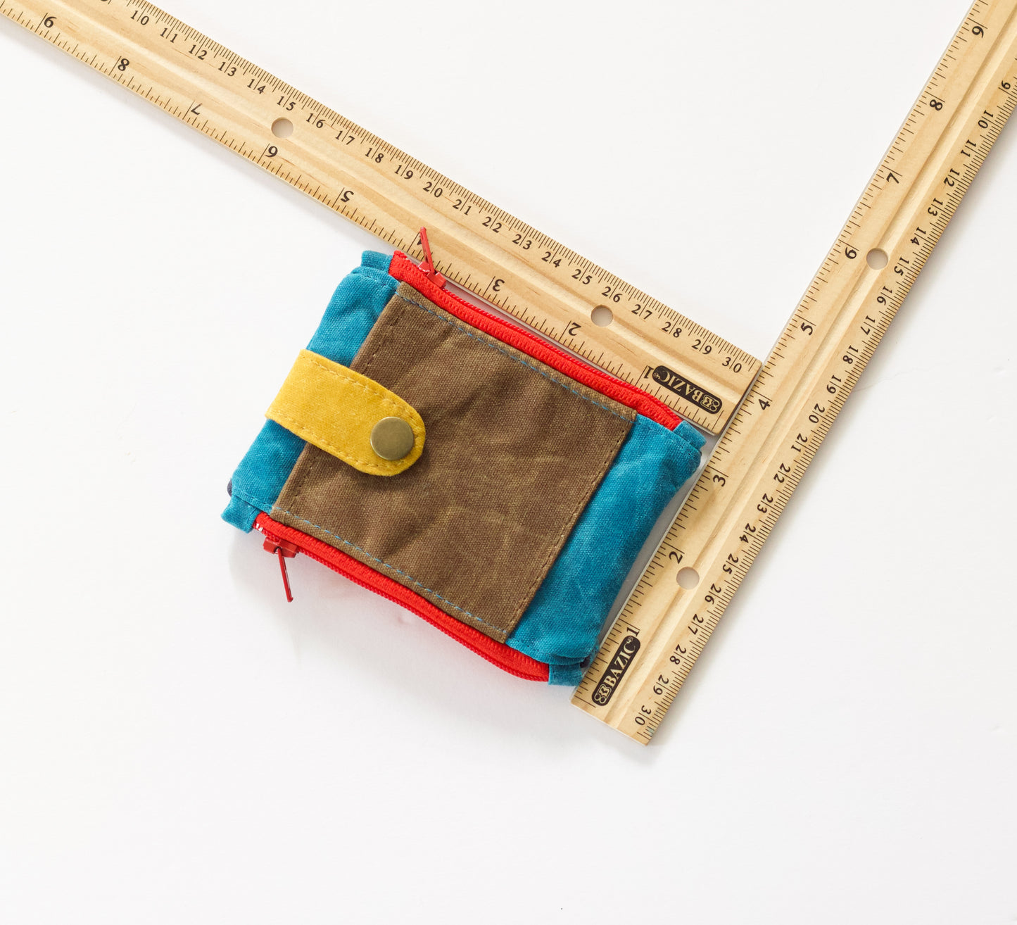 Cartera de lona encerada con bolsillo frontal para hombre, cartera táctica maximalista para hombre, cartera ligera con doble cremallera, cartera delgada para bolsillo, regalo táctico para él