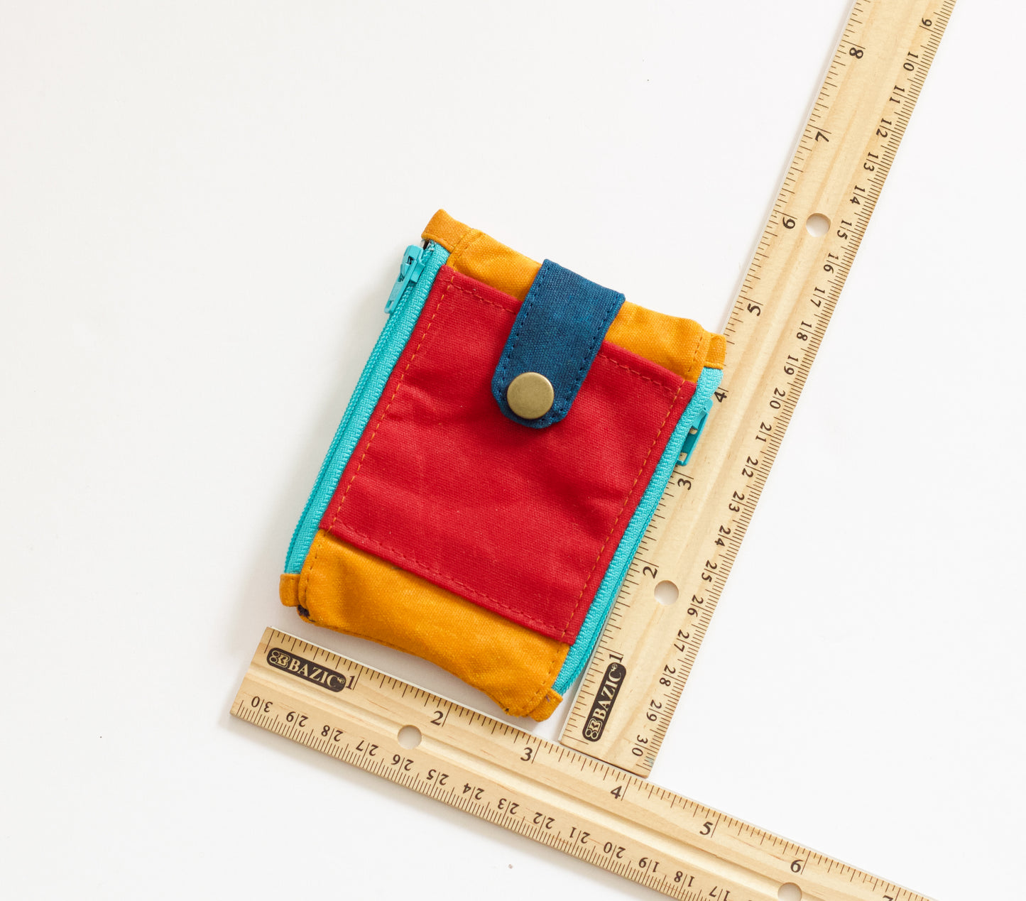 Cartera pequeña táctica para hombre, cartera ligera con bolsillo frontal y doble cremallera, cartera delgada para bolsillo, regalo para él, cartera impermeable para hombre