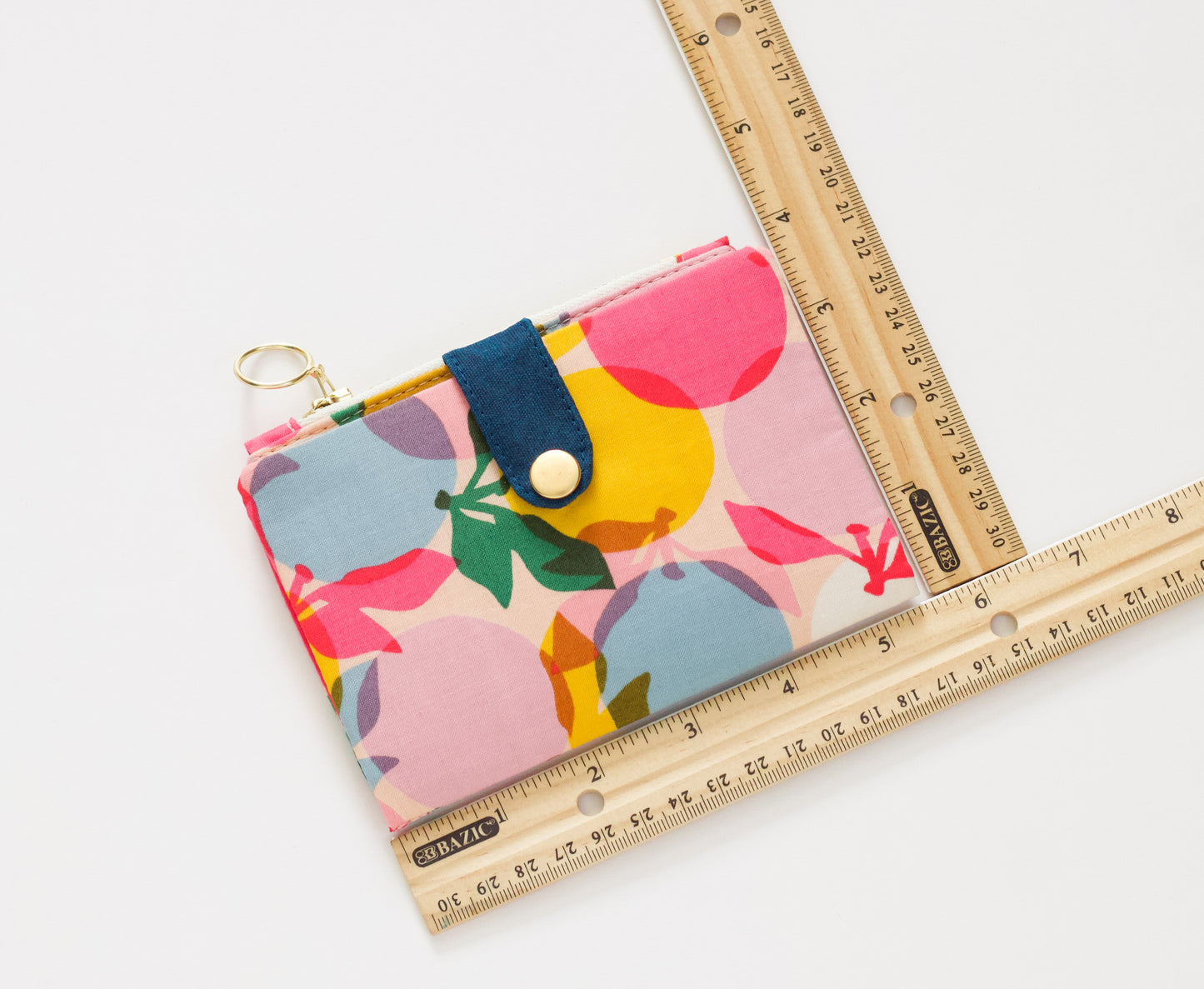 Cartera de cítricos para mujer, cartera de viaje vegana para mujer, regalo de fruta, cartera de tarjetas pequeña.