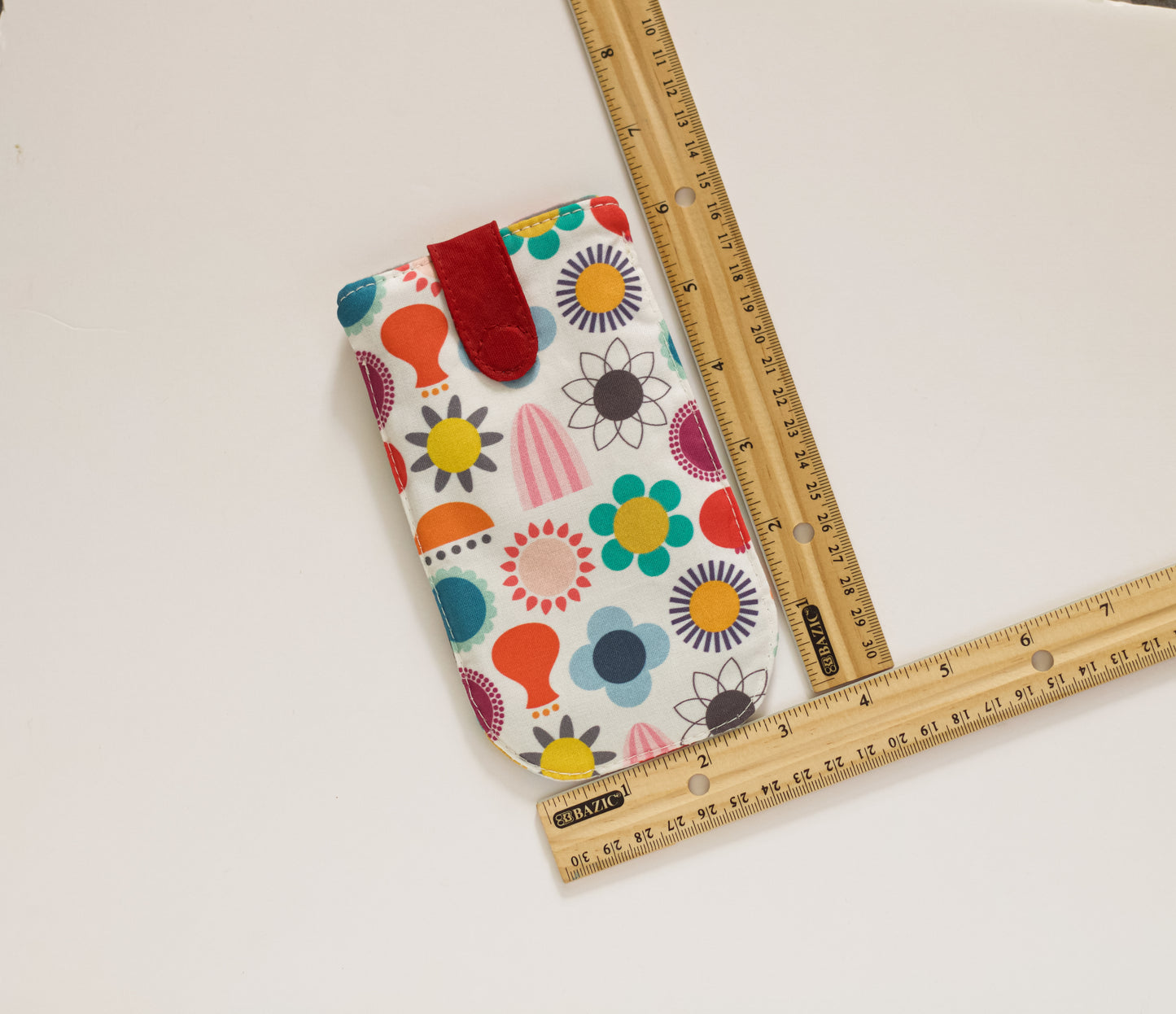 Bolsa para gafas de sol con estampado escandinavo, bolsa de algodón suave para gafas, funda divertida y única para gafas de sol