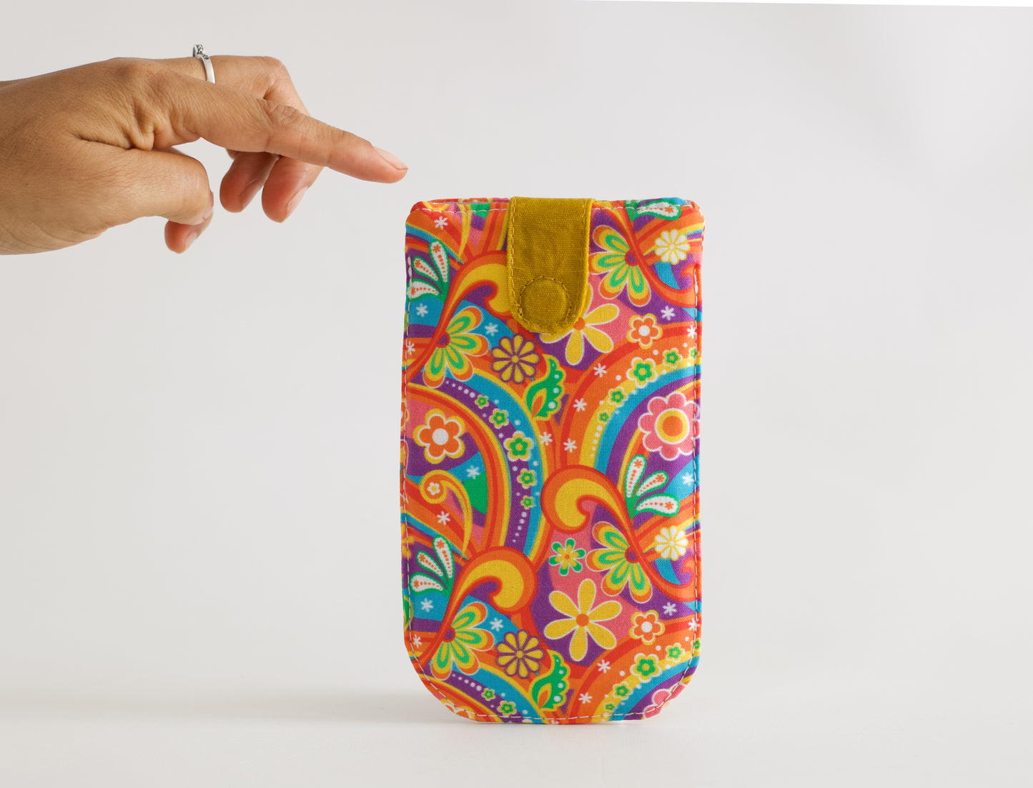 Estuche de gafas de sol retro, funda de gafas de los años 70, bolsa de gafas para mujer, estuche de gafas de sol genial, bolsa psicodélica para gafas de sol