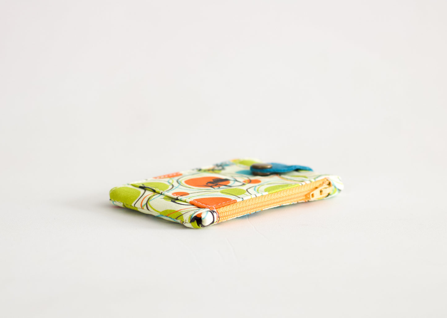 Mini cartera de mediados de siglo para mujer, cartera de bolsillo de TV's retro, cartera mini de tela para viajes