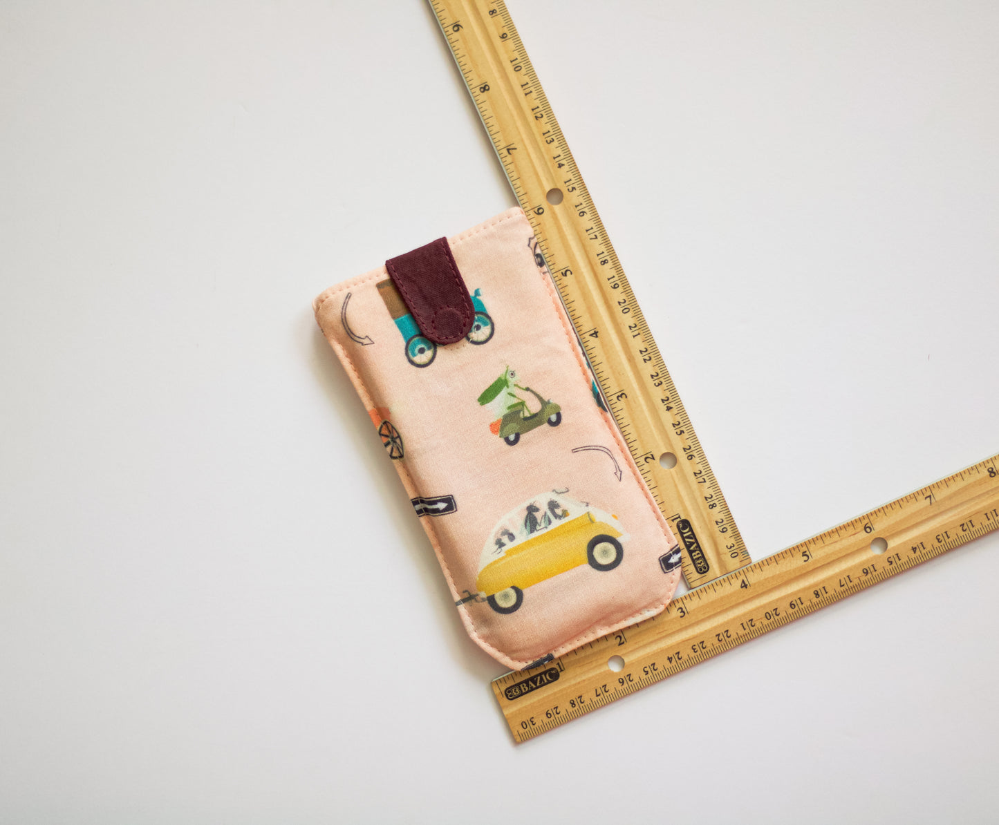 Estuche para gafas de bichos en coches, linda bolsa para gafas de sol, funda suave de algodón para gafas