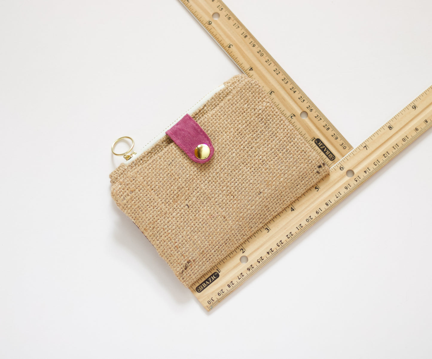 Cartera de verano para mujer, cartera de arpillera bifold para mujer, cartera ecológica de yute, cartera vegana de viaje, organizador de tarjetas de crédito