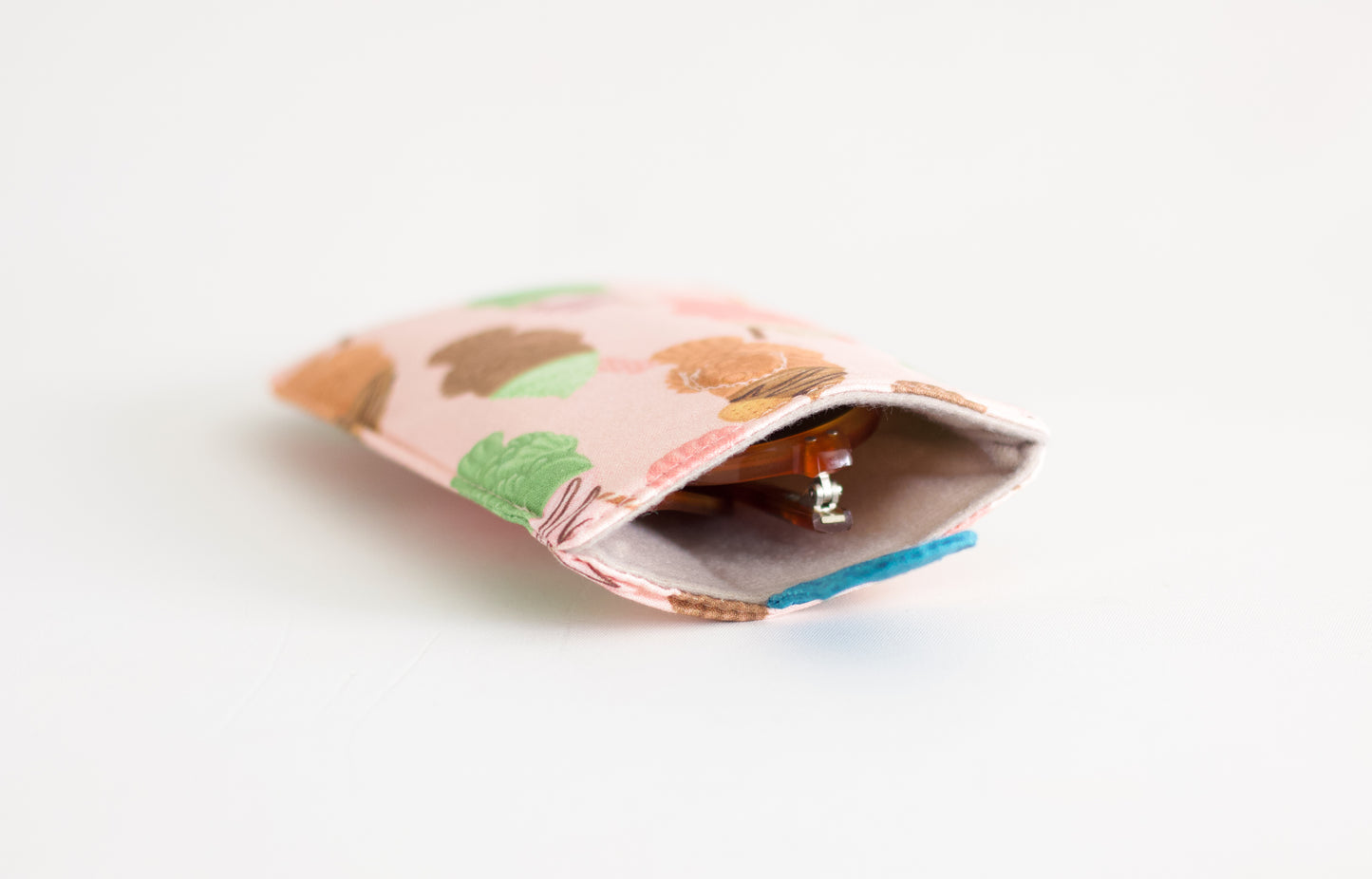 Estuche para gafas de sorbete, bolsa de helado para gafas de sol, bolsa kawaii para gafas de sol, estuche para gafas de colores pastel, estuche de tela para gafas de sol