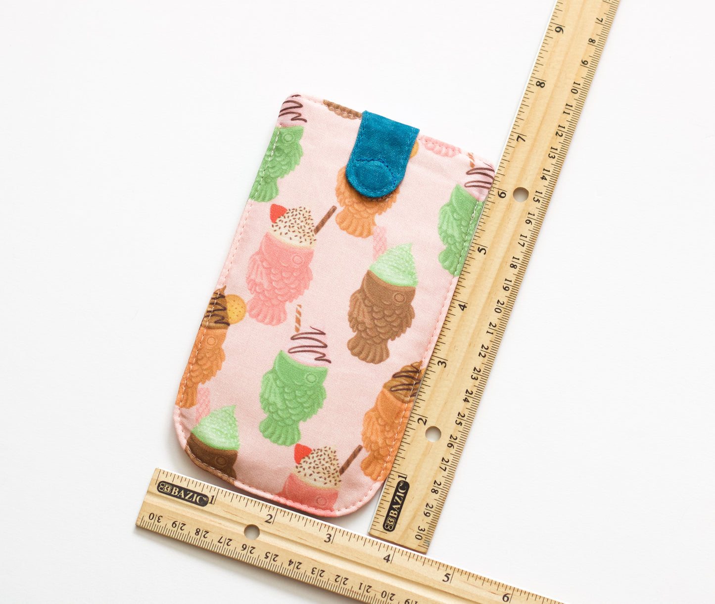 Estuche para gafas de sorbete, bolsa de helado para gafas de sol, bolsa kawaii para gafas de sol, estuche para gafas de colores pastel, estuche de tela para gafas de sol
