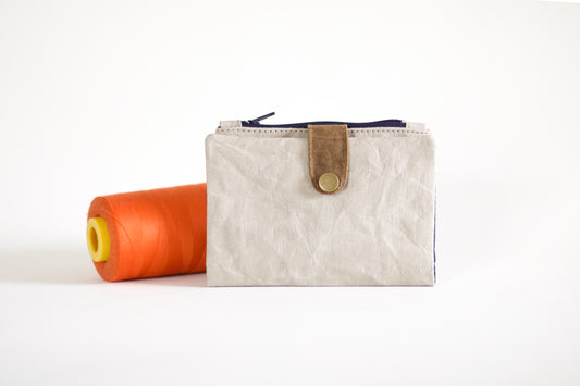 Cartera ecológica para hombres, cartera de papel craft para hombres, cartera vegana plegable para hombres, cartera resistente al agua de viaje, organizador de tarjetas de crédito