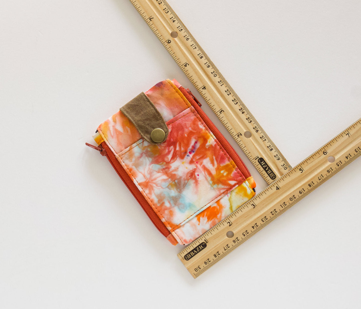 Cartera tie dye para hombre, cartera pequeña EDC, cartera con bolsillo frontal para identificación, cartera ligera de bolsillo, regalo para él