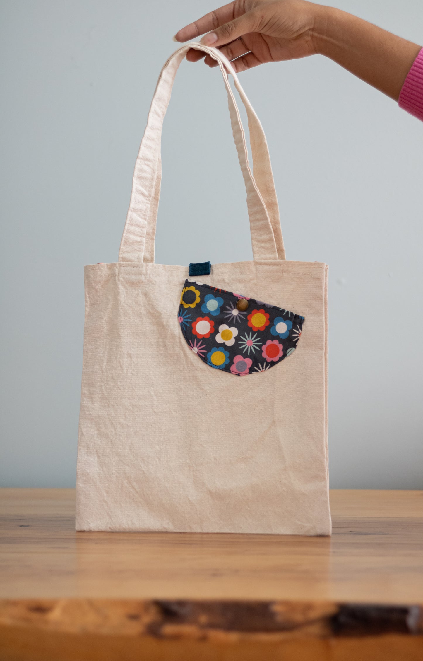 Bolso de lona de textura: bolsa de tienda de lona de estilo perezoso