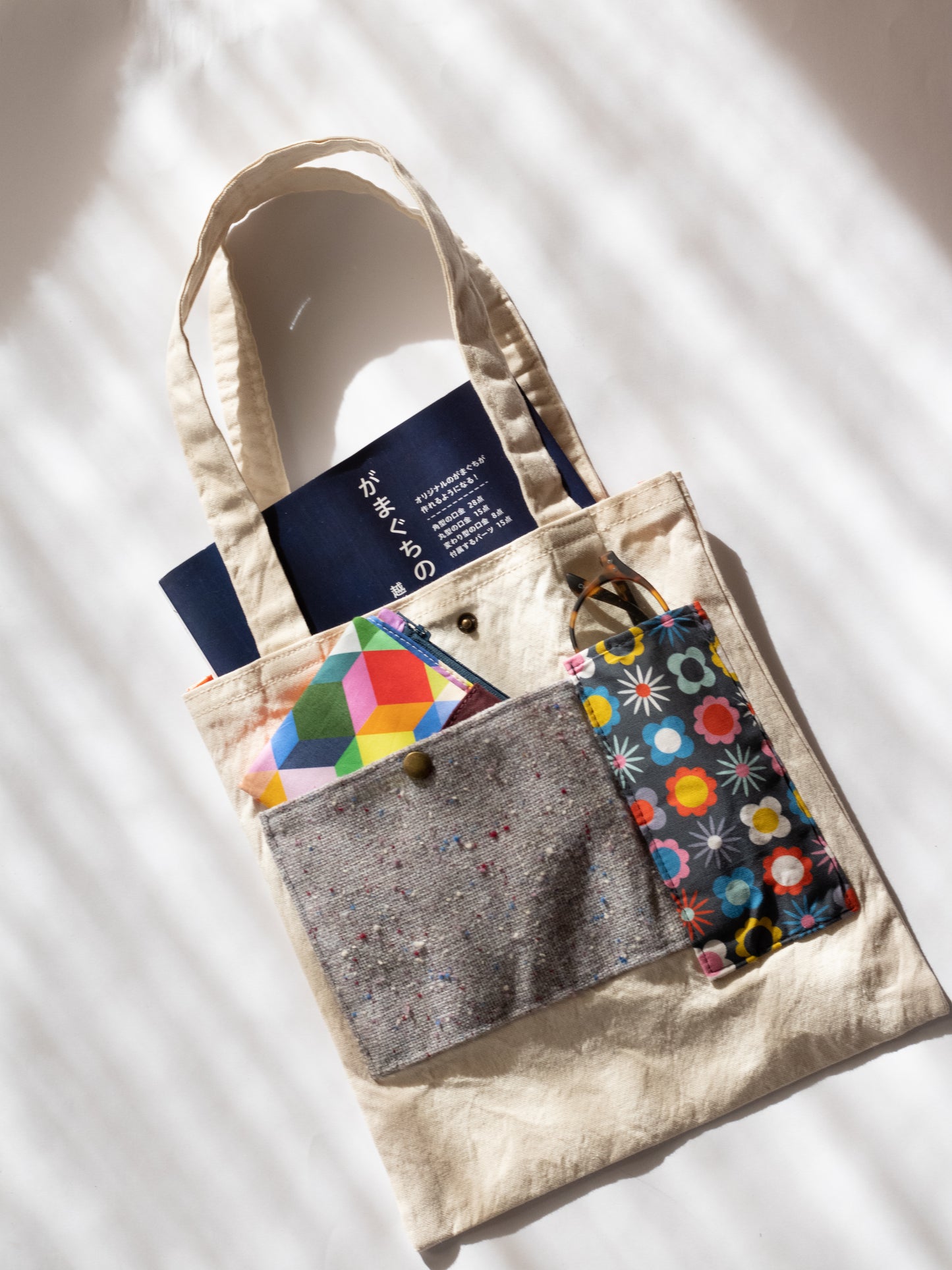 Bolso de lona de textura: bolsa de tienda de lona de estilo perezoso